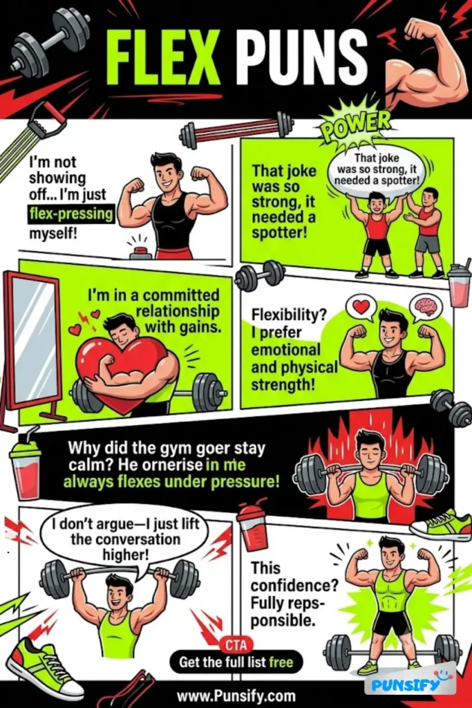 175+ Hilarious Flex Puns & Jokes for a Workout of Laughter and Fun