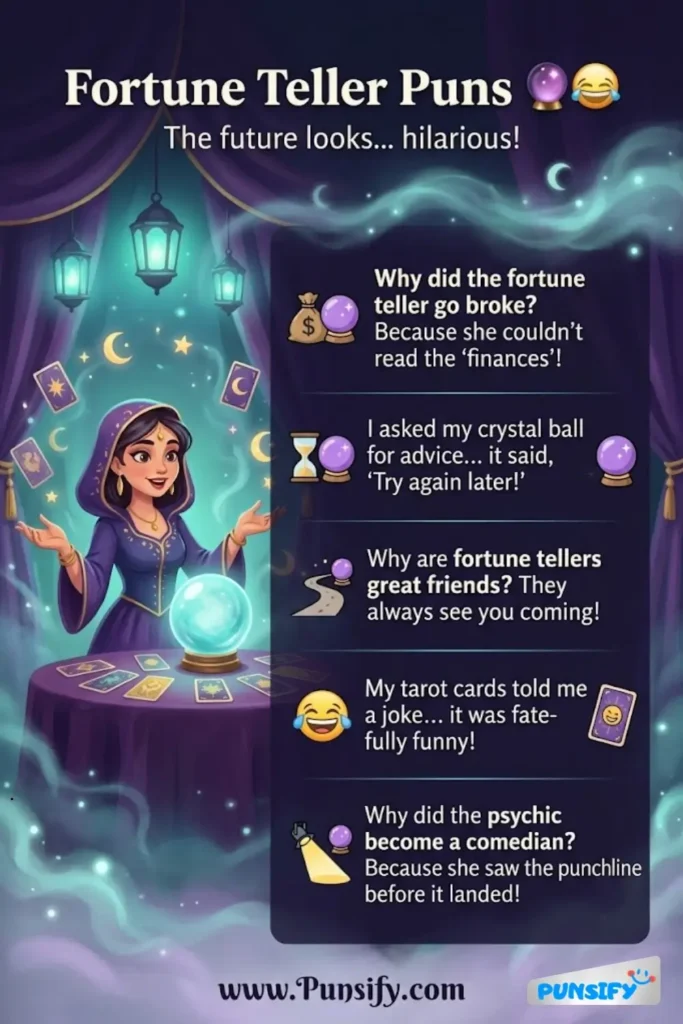187+ Hilarious Fortune Teller Puns and Jokes for Laughs and Crystal Clear Fun