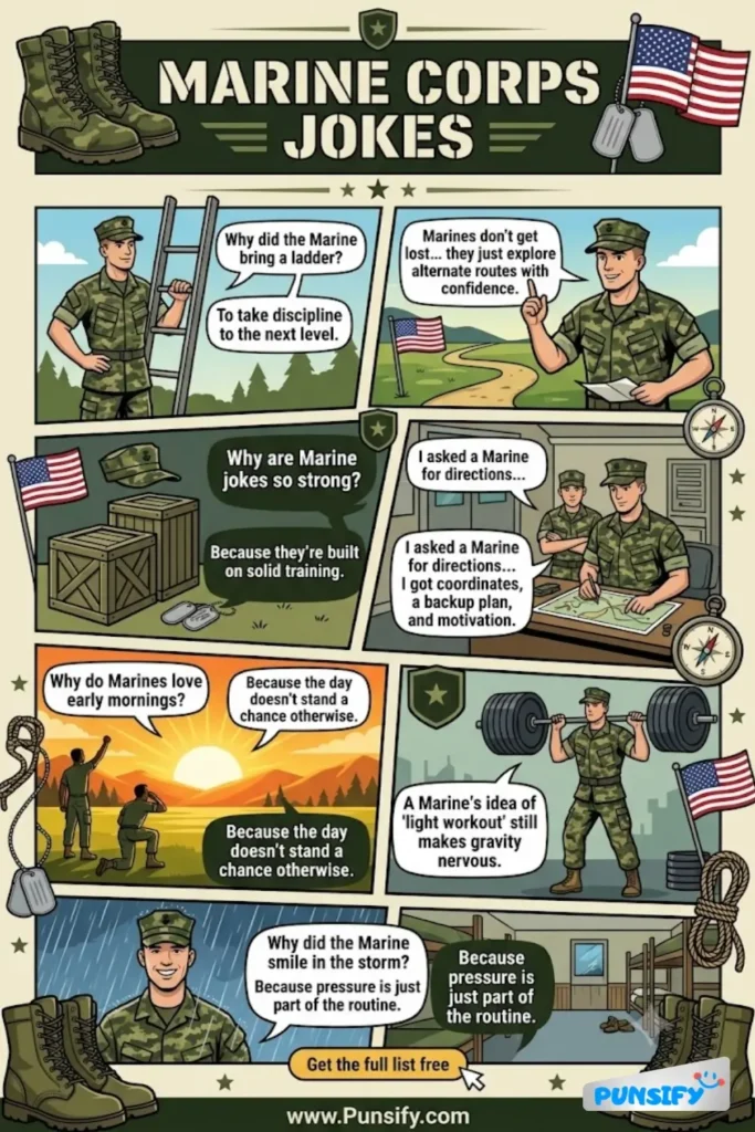 173+ Hilarious Marine Corps Jokes & Puns to Make You Laugh and Salute