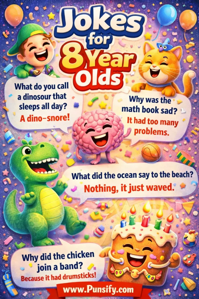 189+ Hilarious Jokes For 8 Year Olds That Will Make You Giggle and Smile