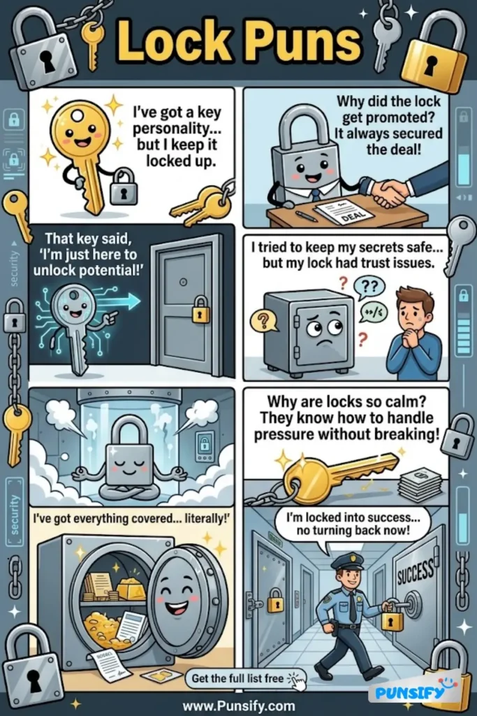 183+ Hilarious Lock Puns & Jokes to Unlock Your Humor and Keep You Laughing