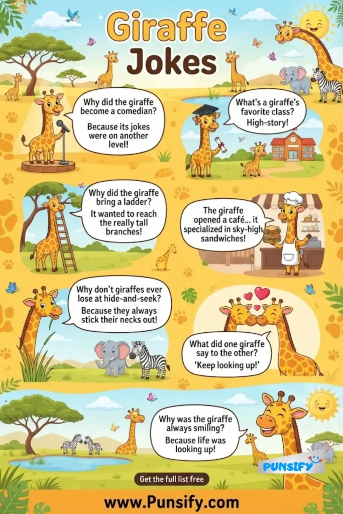 171+ Giggle-Fest of Giraffe Jokes to Stretch Your Smile!
