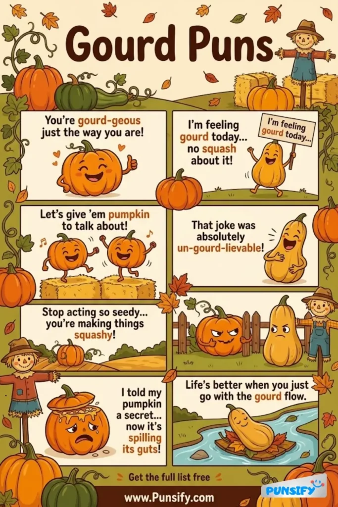 175+ Hilarious Gourd Puns & Jokes That Will Make You Chuckle and Smile Today