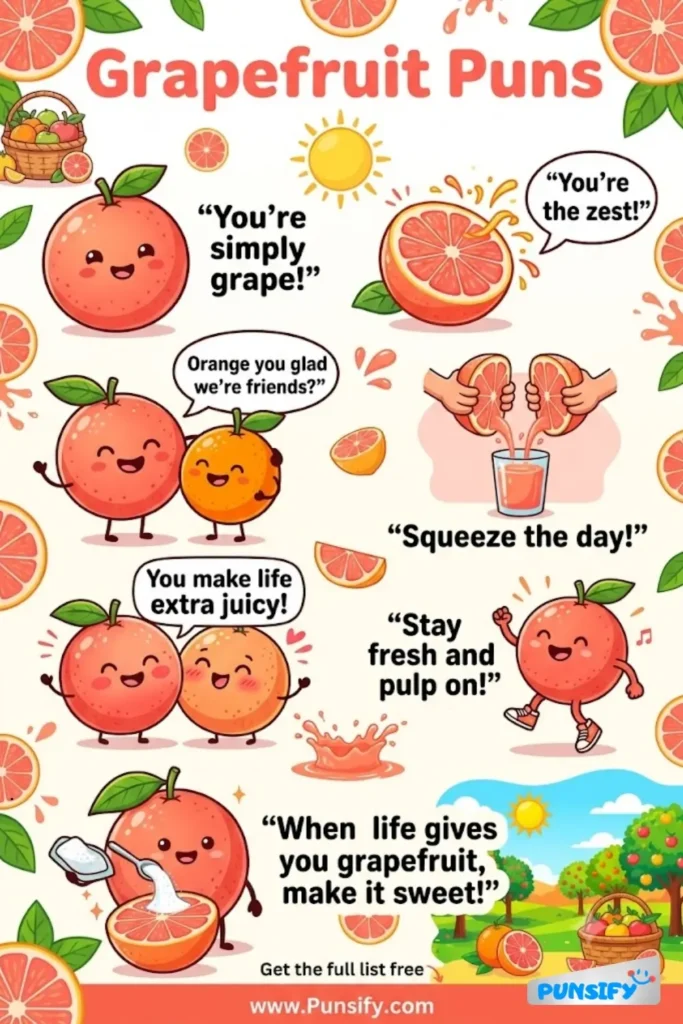 153+ Hilarious Grapefruit Puns & Jokes for Juicy Laughs and Zesty Fun