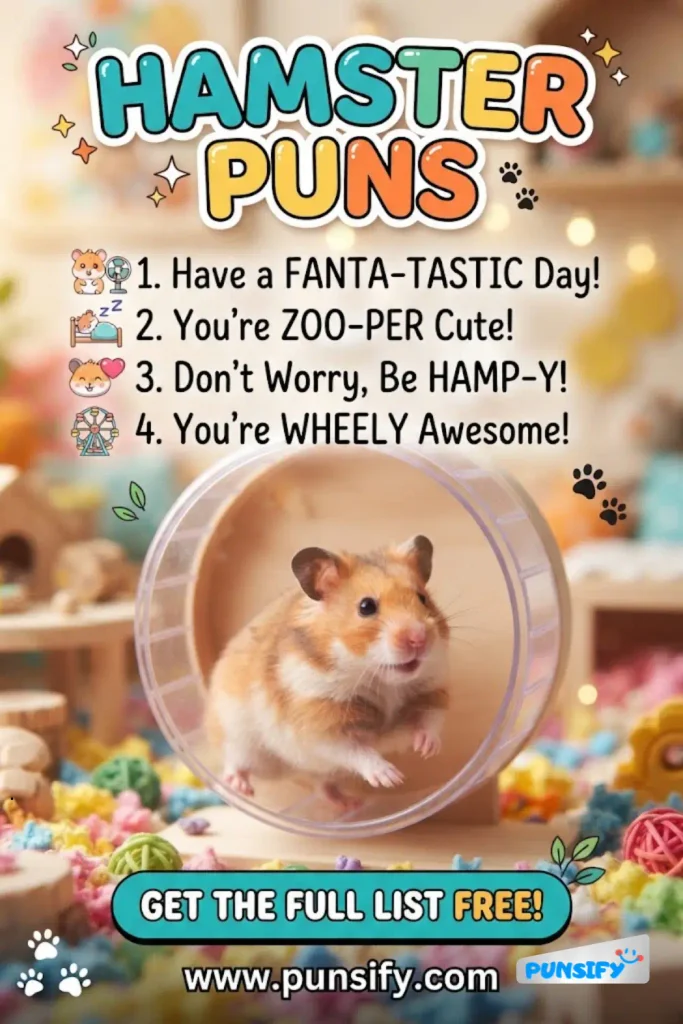 167+ Funny Hamster Puns for Endless Giggles and Furry Fun