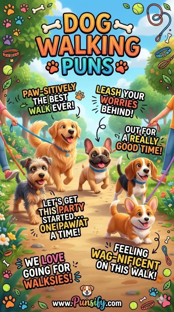 153+ Hilarious Dog Walking Puns to Make Your Pup's Day Extra Fun