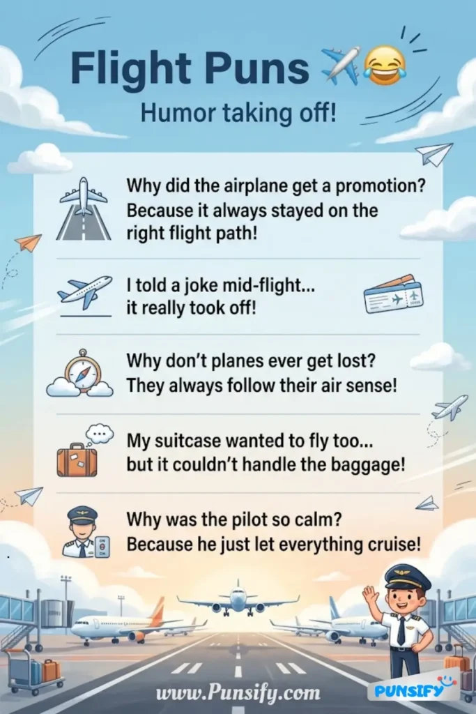 185+ Hilarious Flight Puns and Jokes to Soar Your Spirits and Elevate Your Humor
