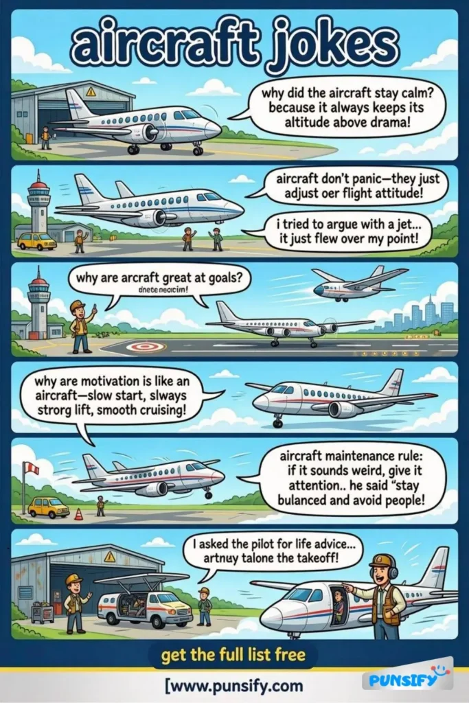 169+ Hilarious Aircraft Jokes & Puns That Will Take Your Humor to New Heights