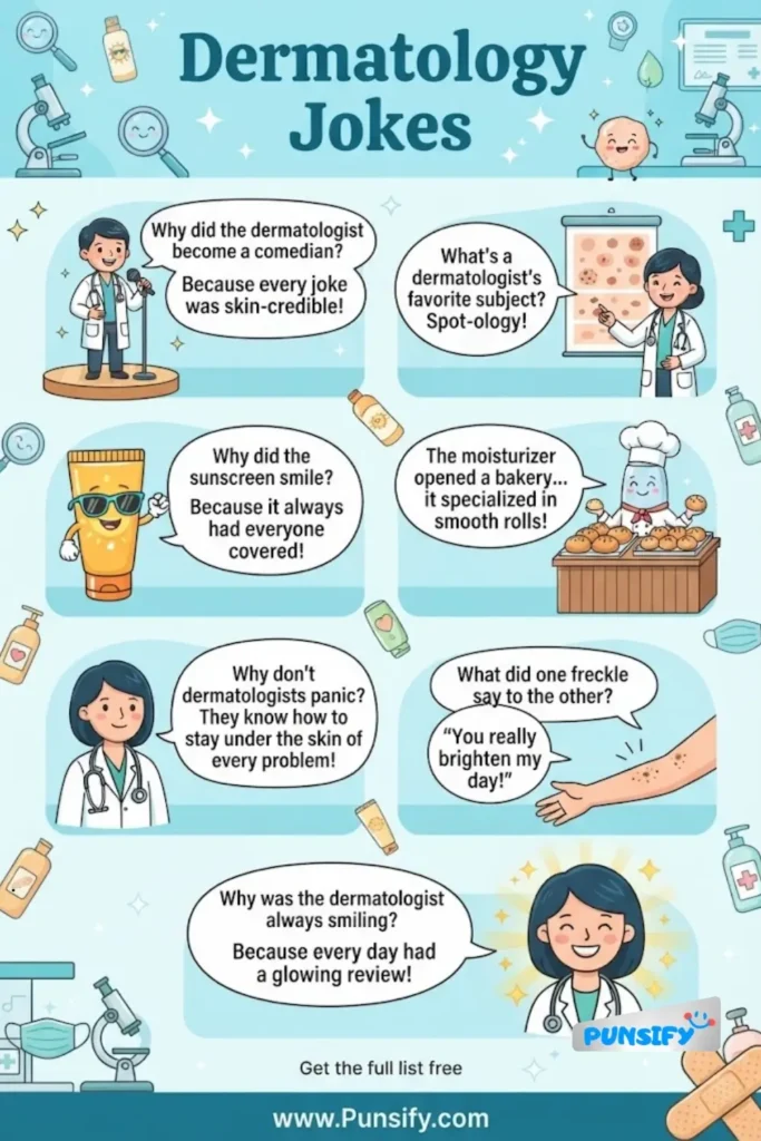159+ Skin-tastic Dermatology Jokes and Puns That Will Make You Glow with Laughter