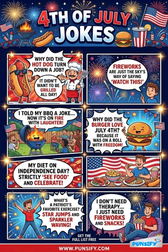169+ Hilarious 4th Of July Jokes That'll Light Up Your Laughs Like Fireworks