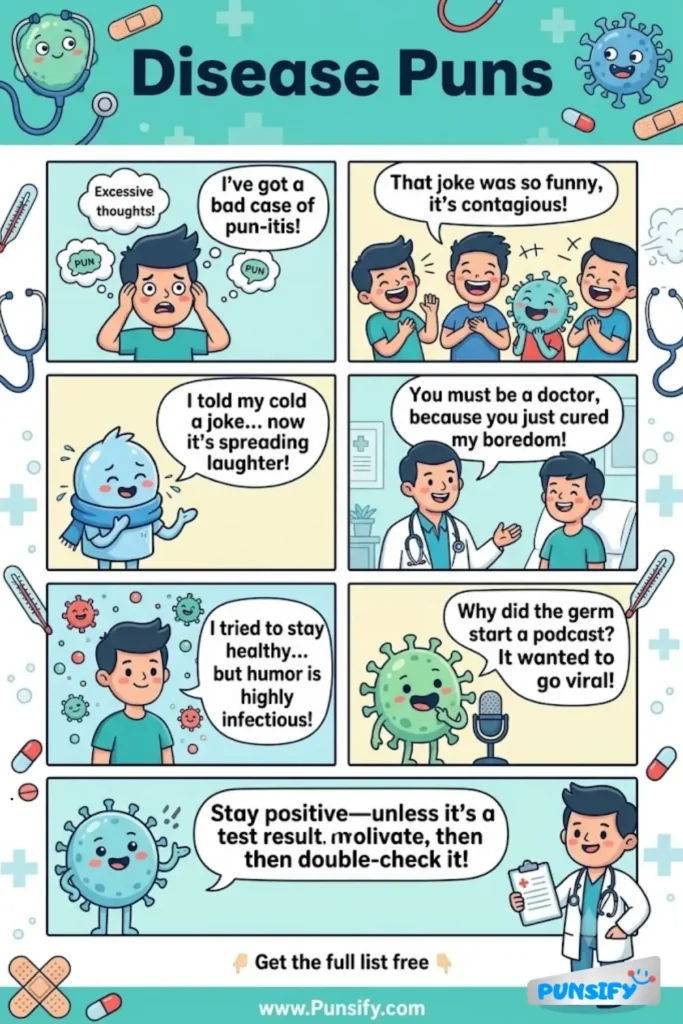 159+ Hilarious Disease Puns & Jokes That Will Make You Laugh Out Loud