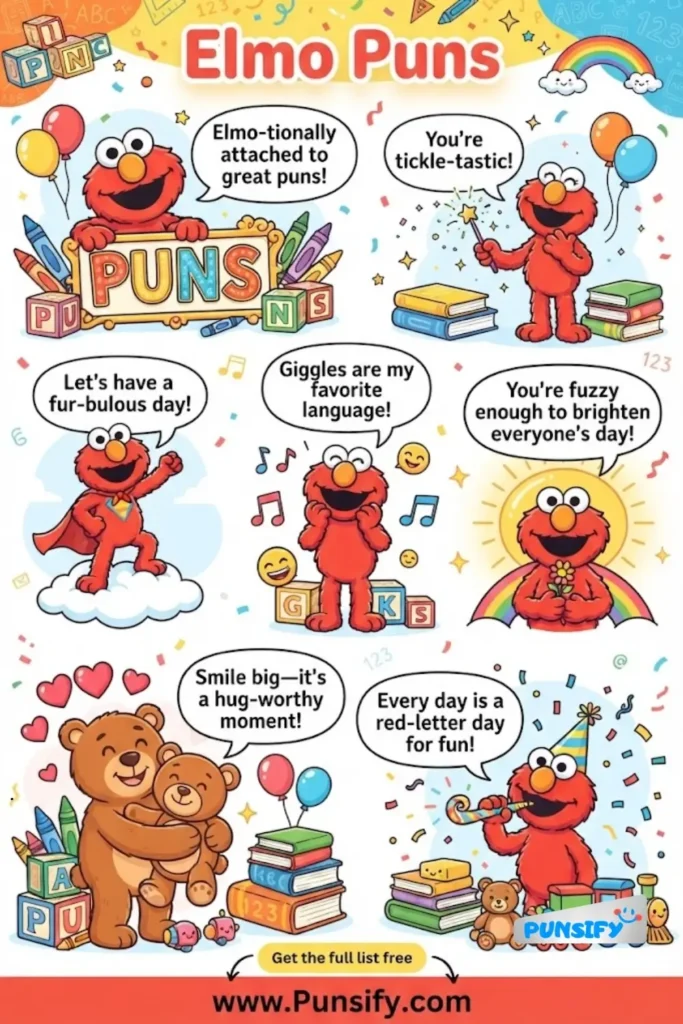 199+ Hilarious Elmo Puns for Endless Laughter and Fun with Friends