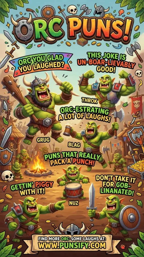 193+ Hilarious Orc Puns That Will Make You Laugh Out Loud and Roar