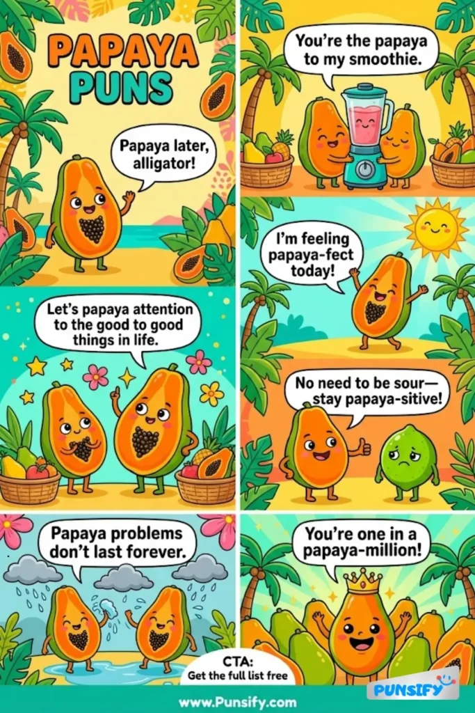 175+ Hilarious Papaya Puns & Jokes That Will Make You Smile and Laugh Out Loud