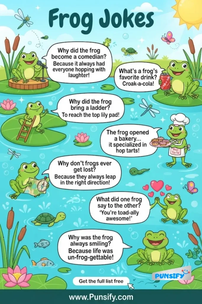167+ Ribbit-ulous Rib-ticklers: Frog Jokes to Leap into Laughter!
