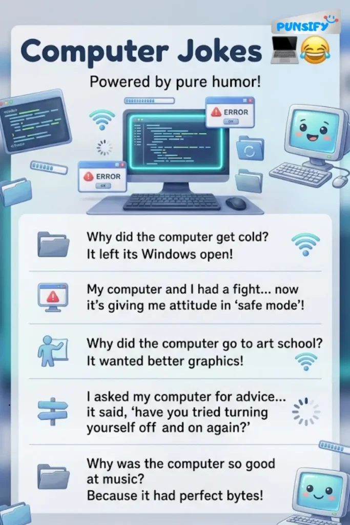 165+ Hilarious Computer Jokes and Puns That Will Byte Your Funny Bone