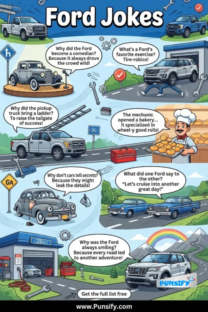 187+ Hilarious Ford Jokes That Will Drive You Crazy with Laughter
