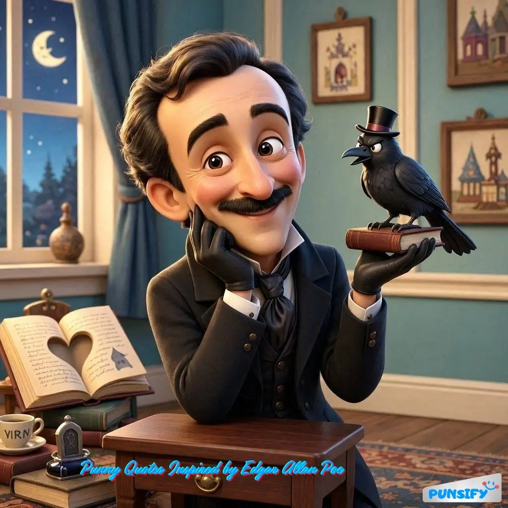 179+ Funny Edgar Allan Poe Puns for Literary Laughs and Dark Wit