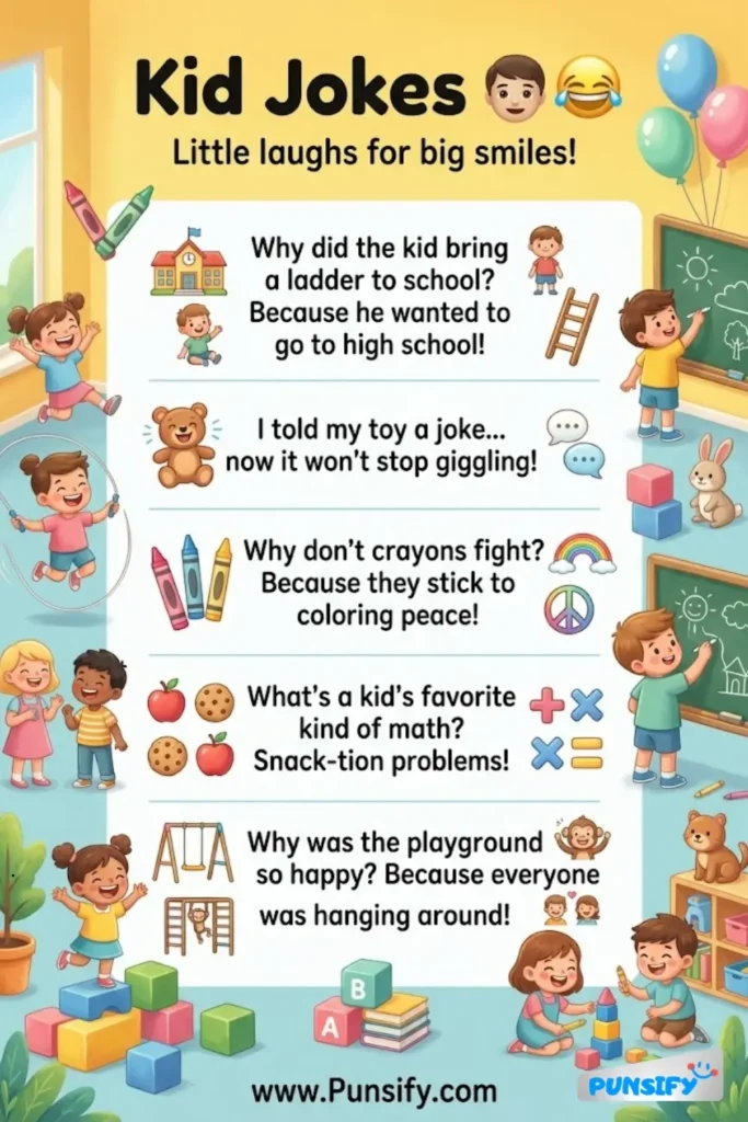 185+ Giggles Galore with Kid Jokes That Will Crack You Up