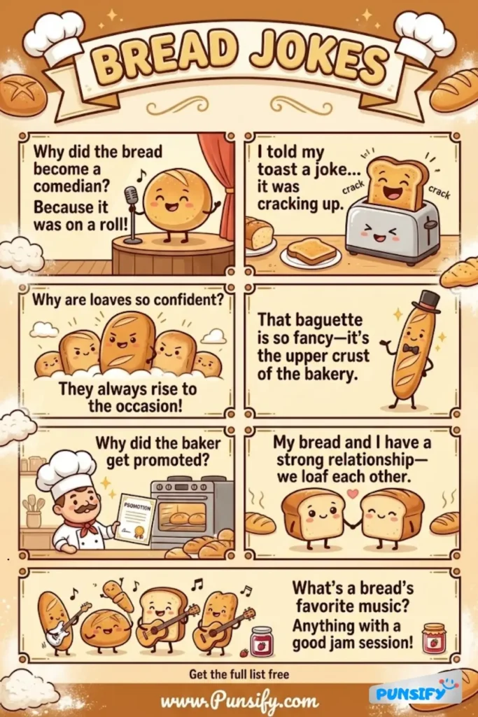 193+ Hilarious Bread Jokes & Puns to Rise and Shine with Laughter and Loaf!