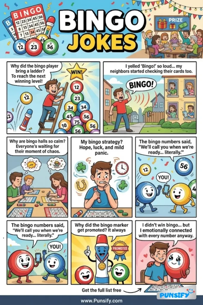 193+ Hilarious Bingo Jokes & Puns That Will Have You Shouting 'Bingo' With Laughter