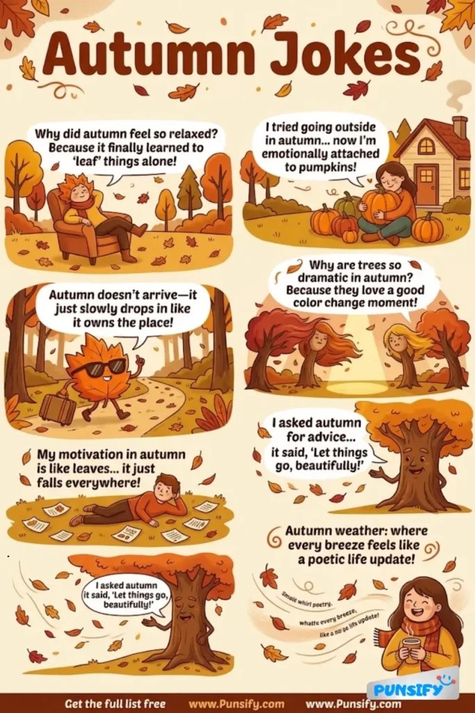 185+ Hilarious Autumn Jokes & Puns to Leaf You Laughing All Season Long