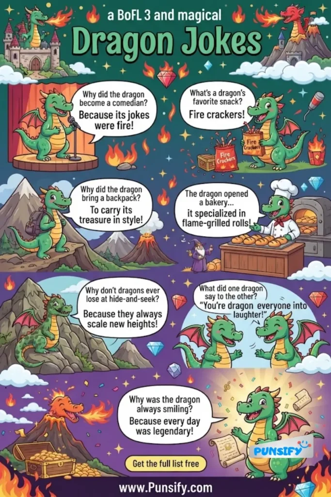 173+ Hilarious Dragon Jokes and Puns That Will Ignite Your Laughter Flames!