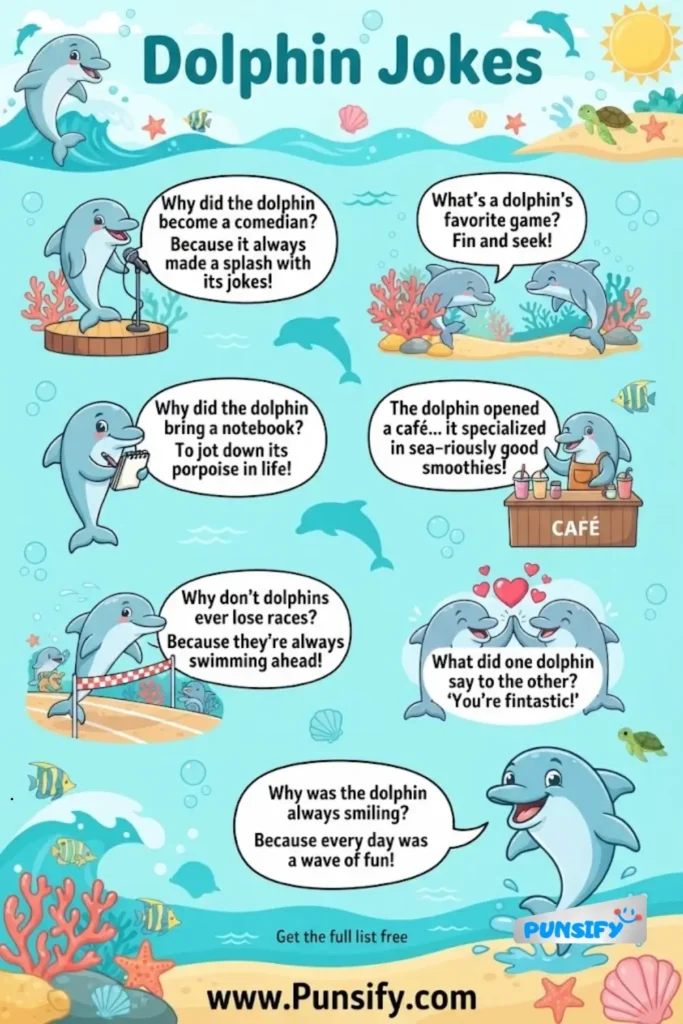 181+ Hilarious Waves of Dolphin Jokes That Will Make You Flip! in 2026