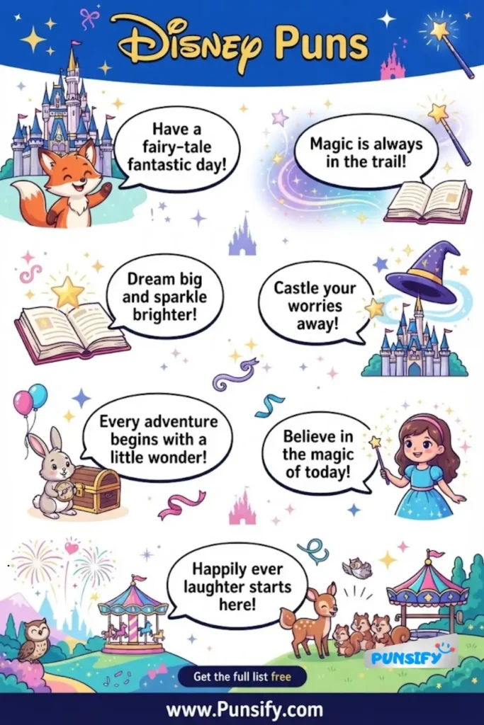 187+ Hilarious Disney Puns for Magical Laughs and Enchanting Fun