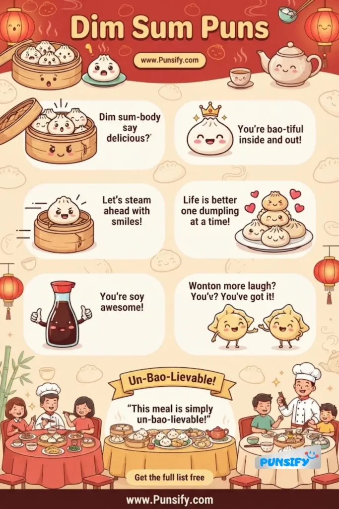 167+ Dim Sum Puns to Spice Up Your Culinary Conversations