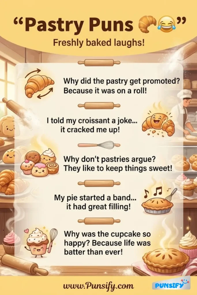 179+ Hilarious Pastry Puns and Jokes for Sweet Laughter and Delicious Fun