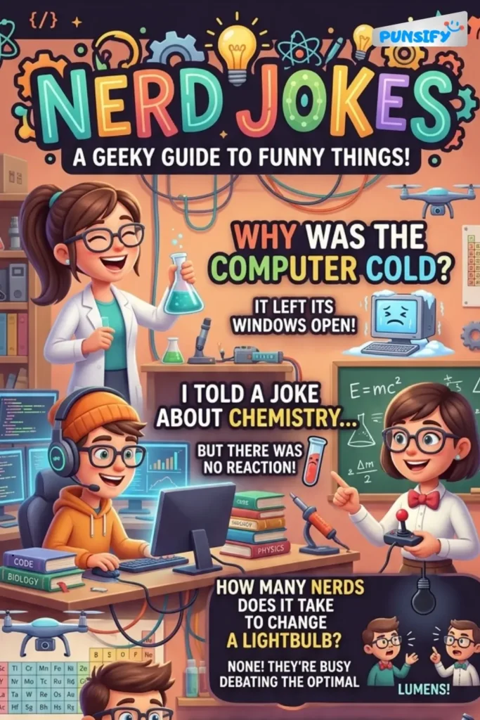 Geeky Giggles Galore: 133+ Nerd Jokes and Puns to Tickle Your Brain