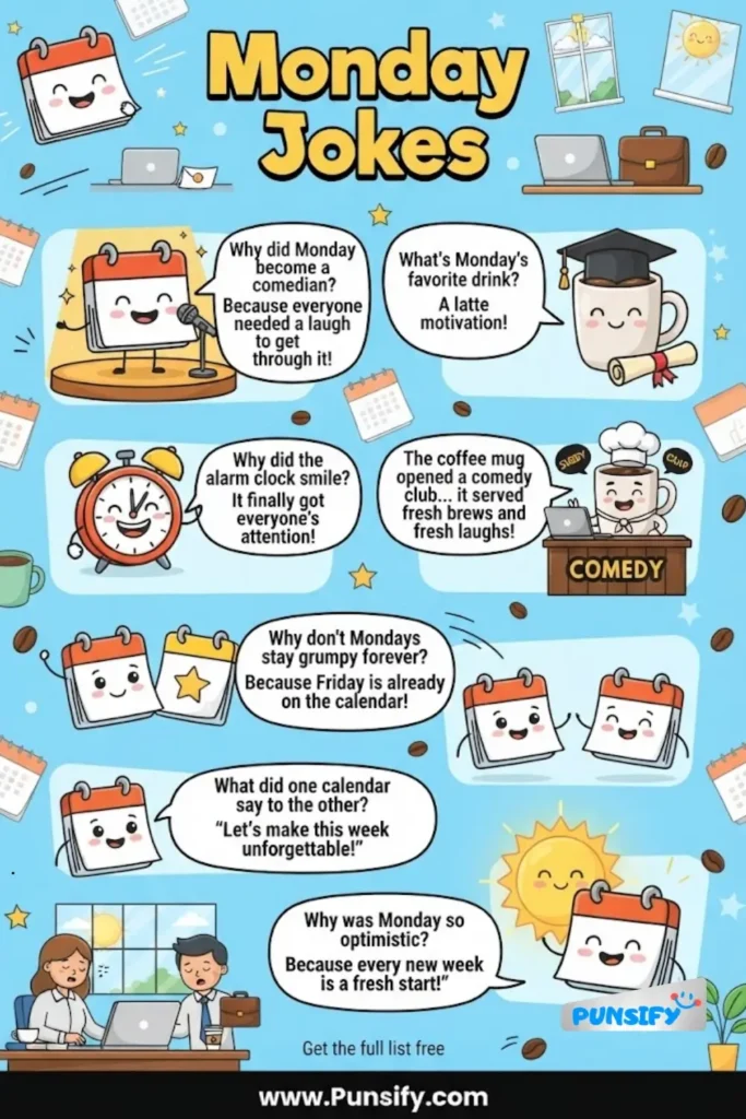Laughter on the Loose: 159+ Reasons to Love Monday Jokes