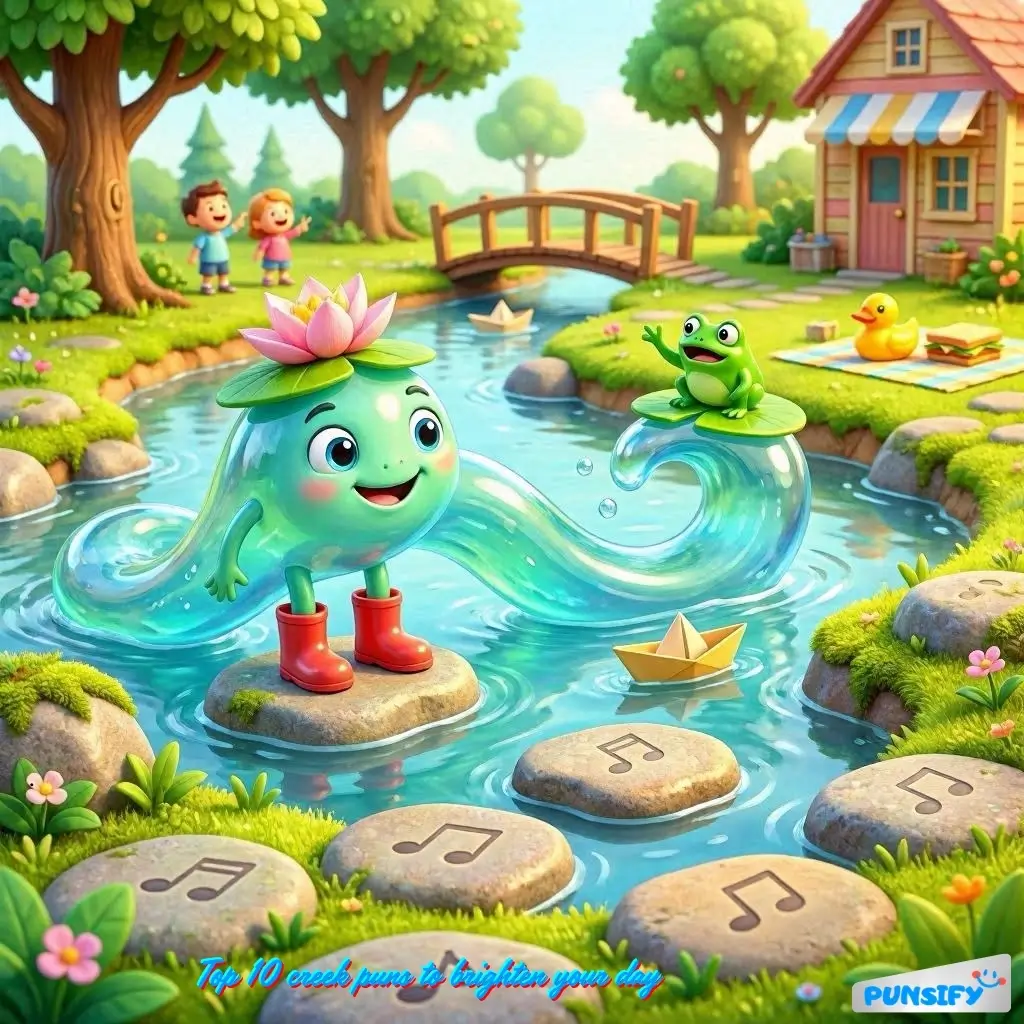 197+ Hilarious Creek Puns & Jokes for Laughs and Fun by the Water's Edge