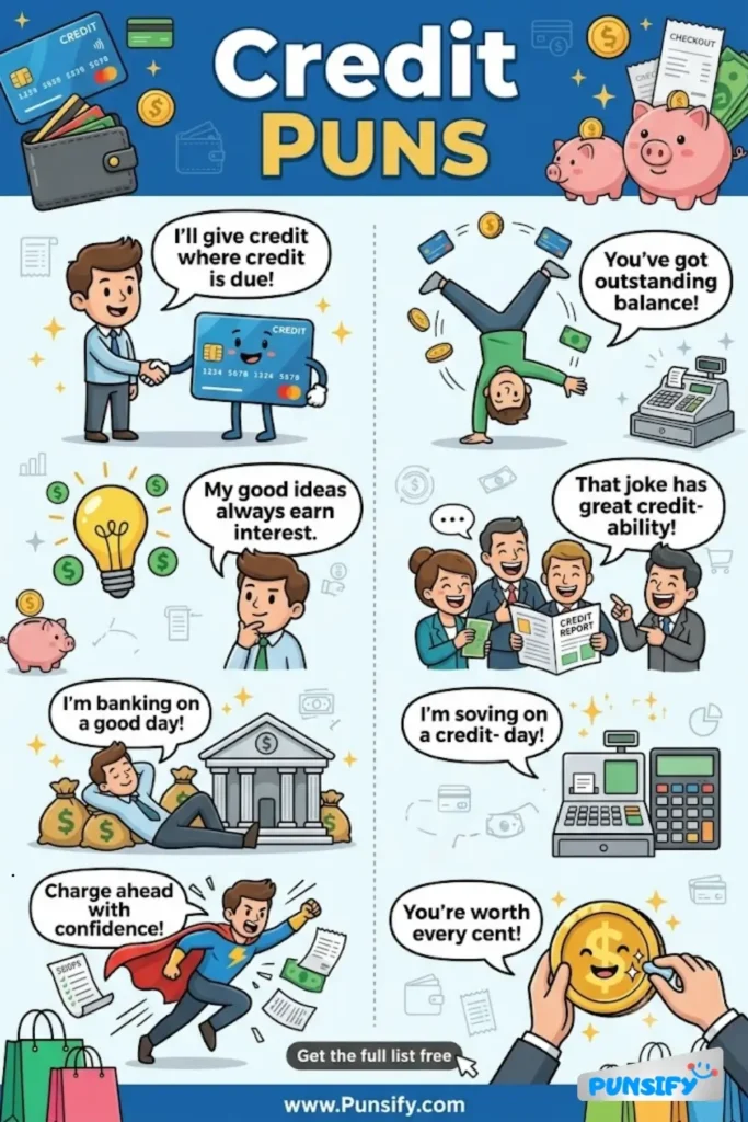 193+ Hilarious Credit Puns & Jokes to Boost Your Financial Humor and Wit
