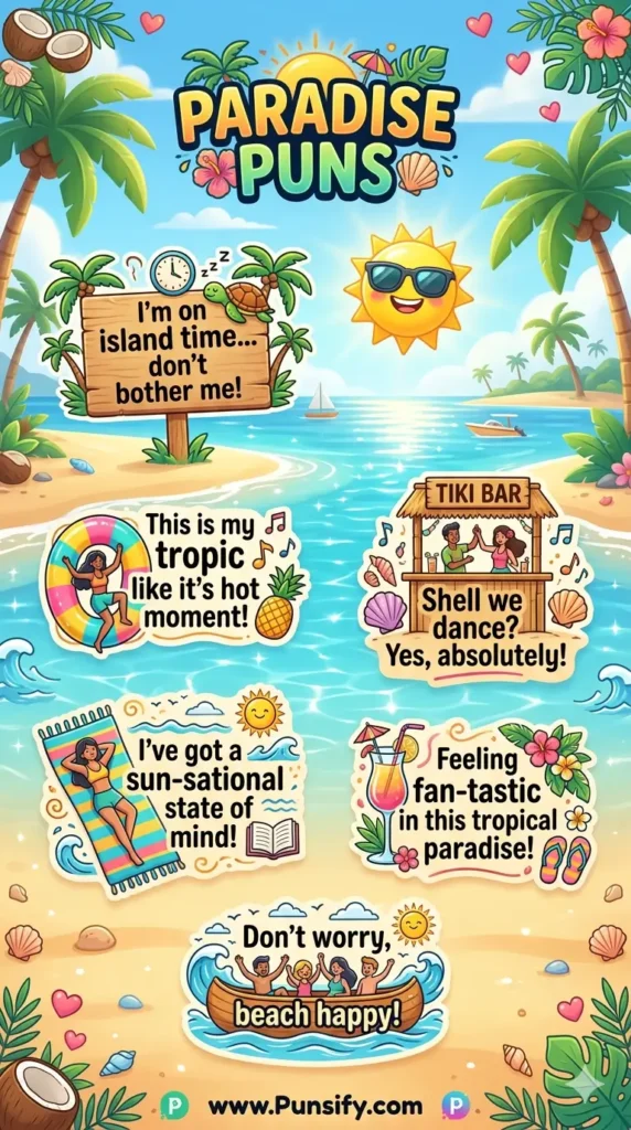 179+ Hilarious Paradise Puns for Endless Laughter and Sunshine Fun