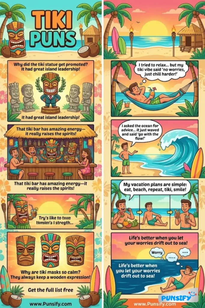 189+ Hilarious Tiki Puns & Jokes to Brighten Your Luau and Spark Joy
