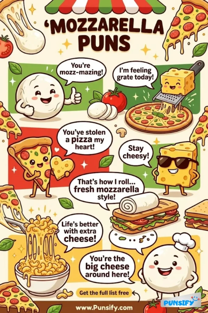 179+ Hilarious Mozzarella Puns & Jokes That Will Make You Melt with Laughter