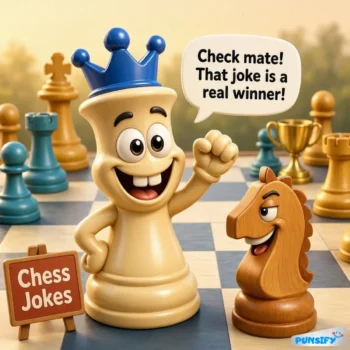 159+ Laughing Knights and Checkmated Puns in the Chess Jokes Arena