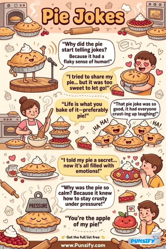 187+ Hilarious Pie Jokes & Puns That Will Make You Crust Over with Laughter