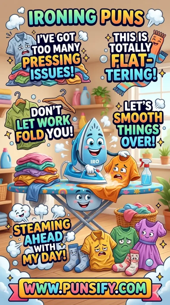 167+ Hilarious Ironing Puns to Press Your Humor to New Heights