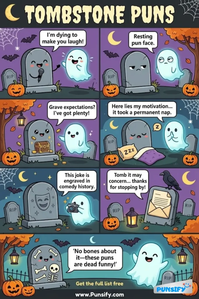 179+ Hilarious Tombstone Puns & Jokes That Will Raise Your Spirits and Laughs