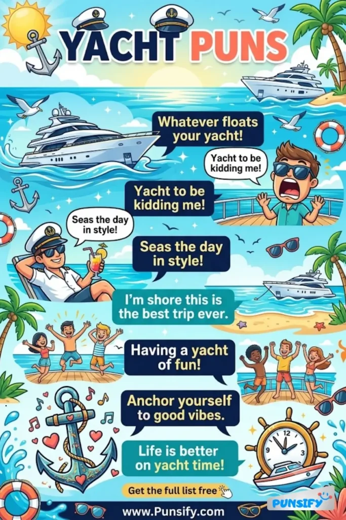 169+ Hilarious Yacht Puns & Jokes That Will Make Waves of Laughter Today