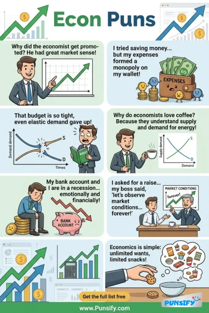 189+ Hilarious Econ Puns & Jokes to Make You Laugh and Learn About Economics