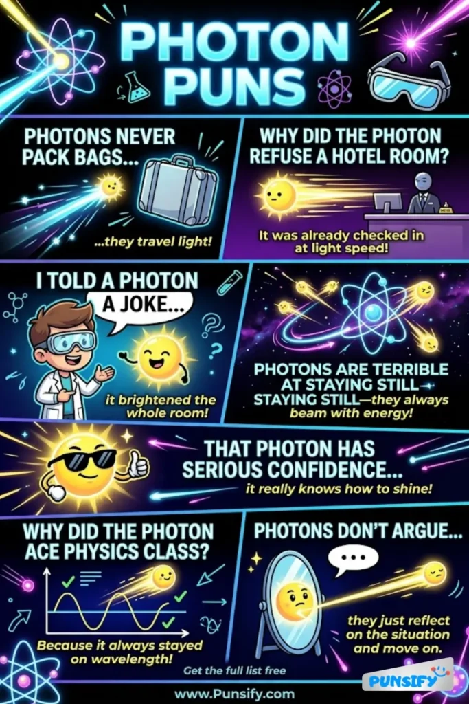 185+ Hilarious Photon Puns and Jokes That Will Light Up Your Day with Laughter