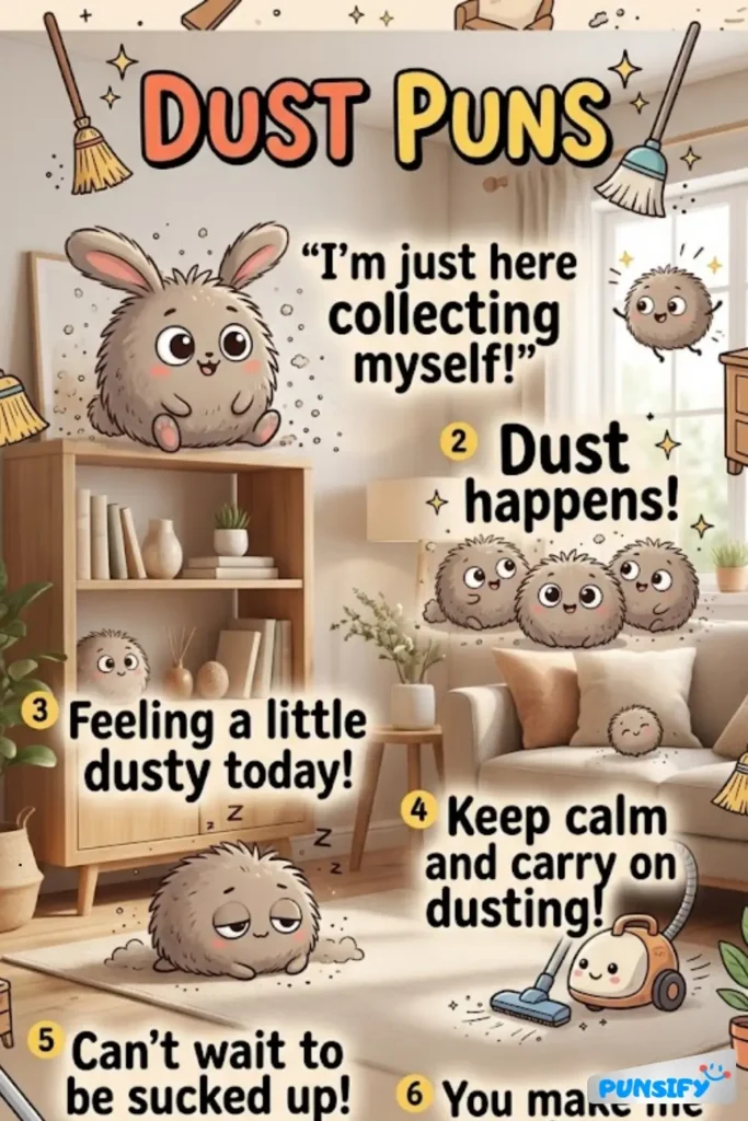 187+ Hilarious Dust Puns That Will Sweep You Off Your Feet with Humor