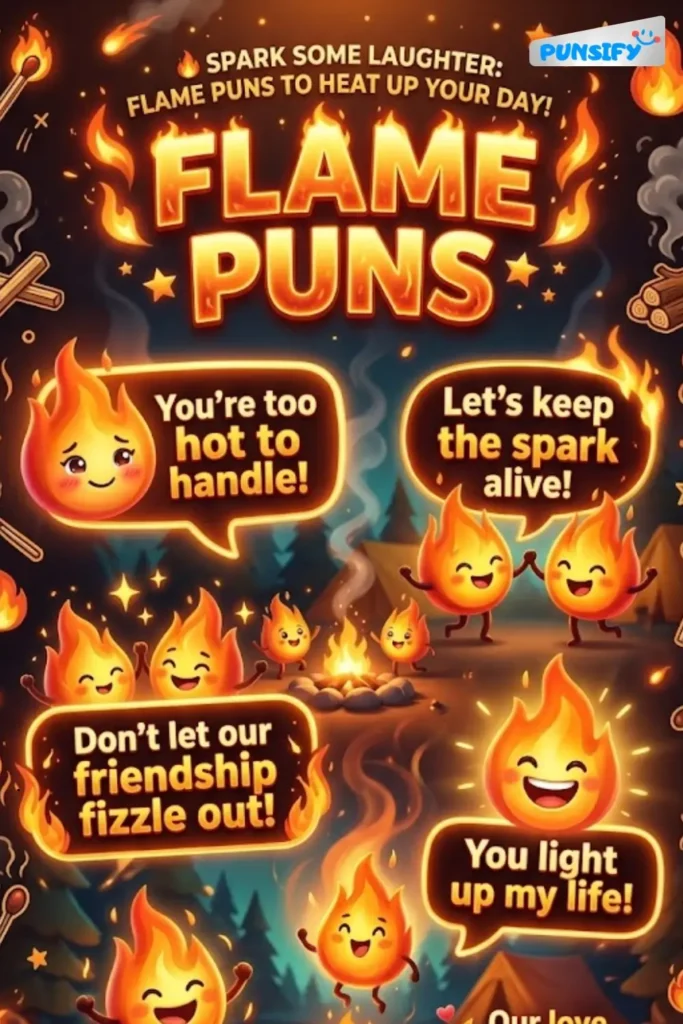 175+ Hilarious Flame Puns to Ignite Your Humor and Spark Laughter