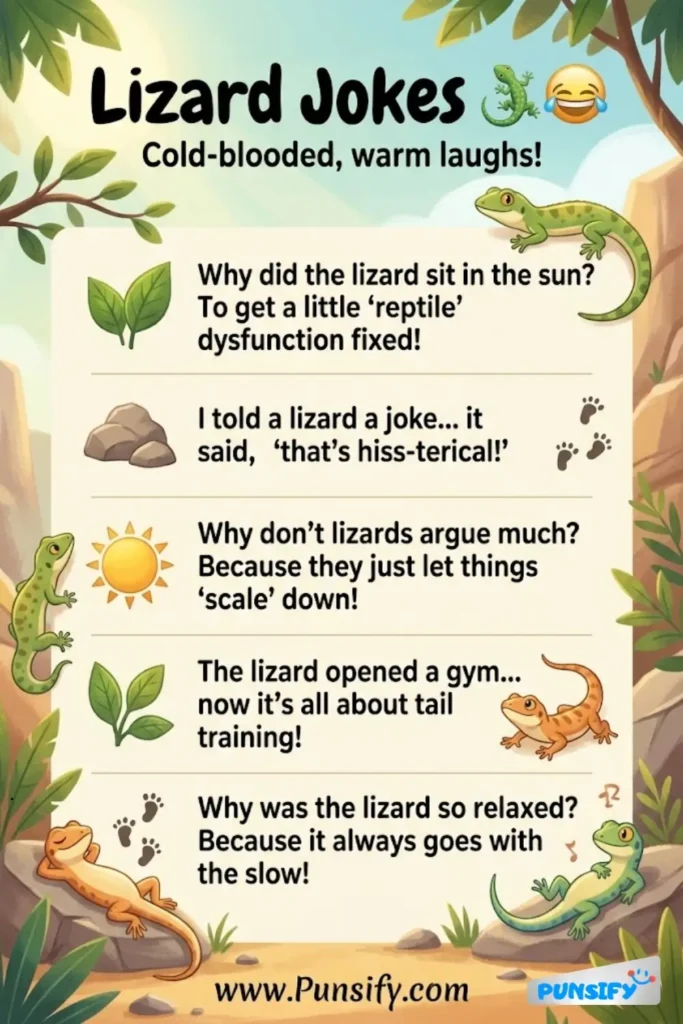 163+ Hilarious Lizard Jokes to Make You Laugh and Chill with Reptiles