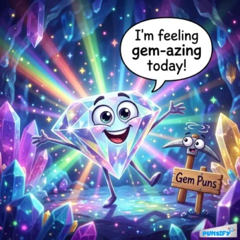157+ Hilarious Gem Puns That Sparkle with Wit and Charm for Everyone