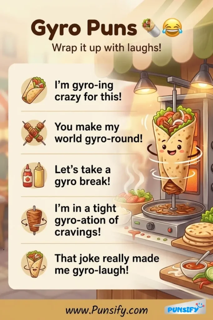 185+ Hilarious Gyro Puns and Jokes That Will Wrap You in Laughter and Fun